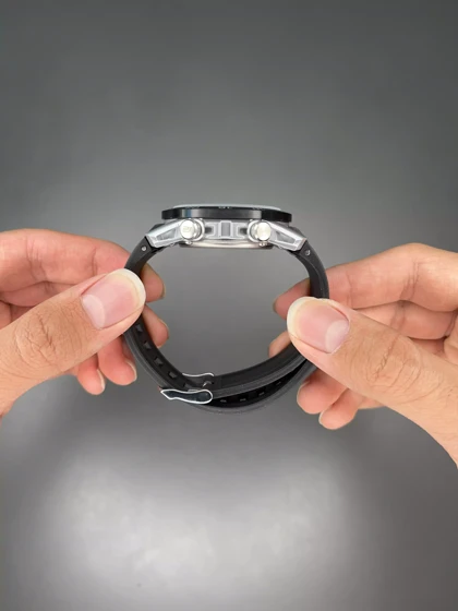 ساعت مچی کاسیو ادیفایس بند رابر مشکی صفحه مشکی Casio Edifice