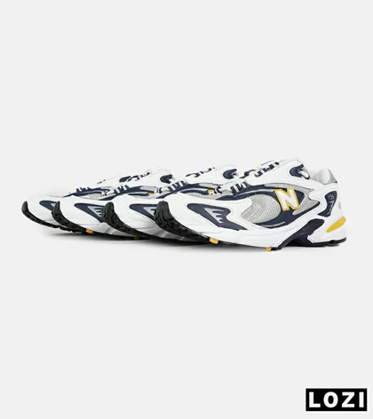 کفش کتانی مردانه و زنانه طوسی زرد مشکی NEW BALANCE 725