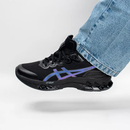 کفش کتانی مردانه مدل اسیکس ASICS رنگ مشکی بنفش