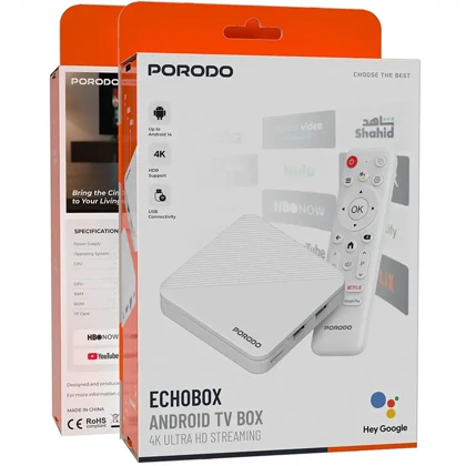 اندروید باکس پورودو Porodo مدل PDH96MAXWH با پخش 4K