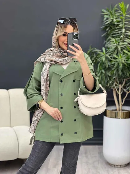 مانتو لینن ده دکمه