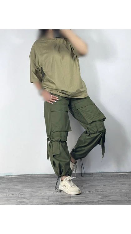 شلوار کارگو زنانه 4350