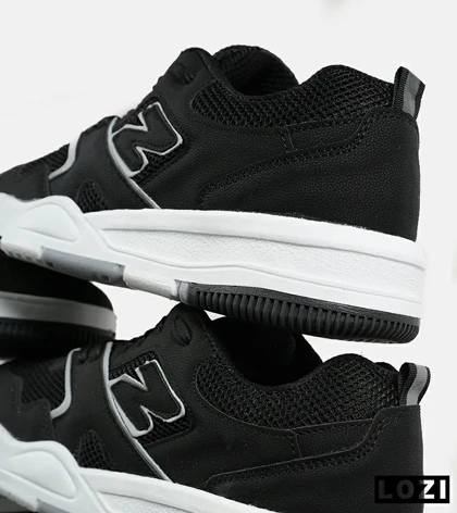 کفش کتانی مردانه و زنانه مشکی سفید NEW BALANCE 550