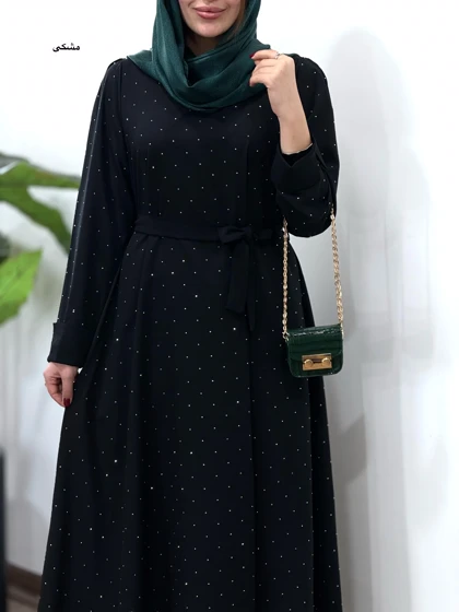 پیراهن مانتویی بلند نگین 5(ایراد دار)