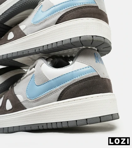 کفش کتانی مردانه طوسی سفید آبی نایک NIKE SB