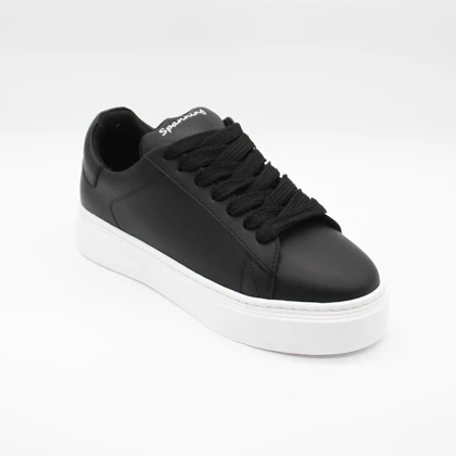 کتانی اسپنینگ مشکی سفید ست کد 5296