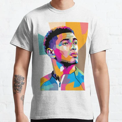 تیشرت ورزشی رئال مادرید | تیشرت Real Madrid CF طرح Jude Bellingham in WPAP Style کد 143550