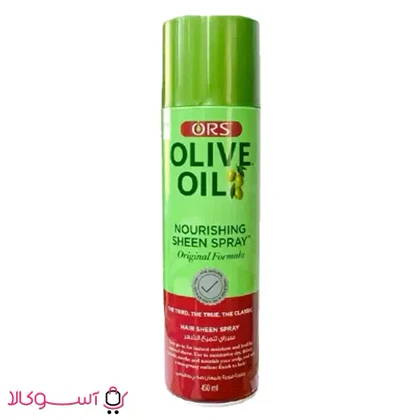 اسپری شاین مو او آر اس مدل olive oil حجم 450 میل