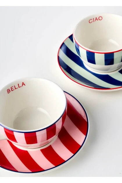 فنجان چای دو نفره Bella Maison مدل Line