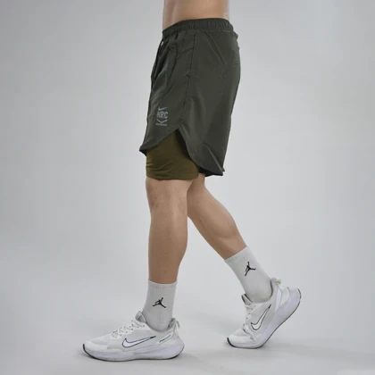 شلوارک کشاله دار ورزشی مردانه نایک مدل Dri Fit-4H0213 یشمی