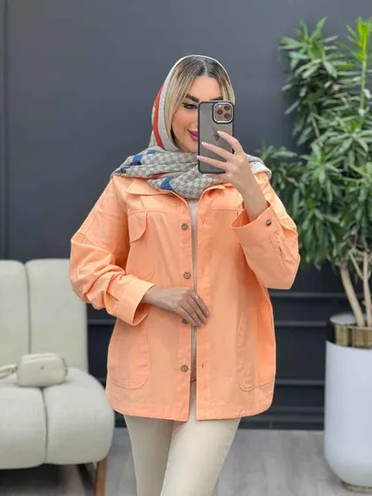 مانتو لینن چهار جیب
