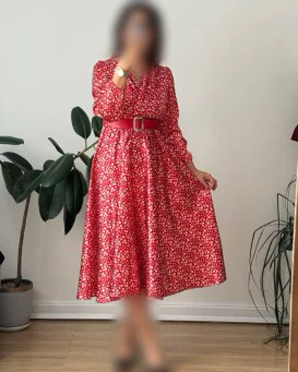 پیراهن مزونی ساتن 1