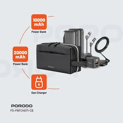 کیت مسافرتی پرودو مدل PORODO 5-IN-1 TRAVEL COMBO KIT PDPBFCH071CB