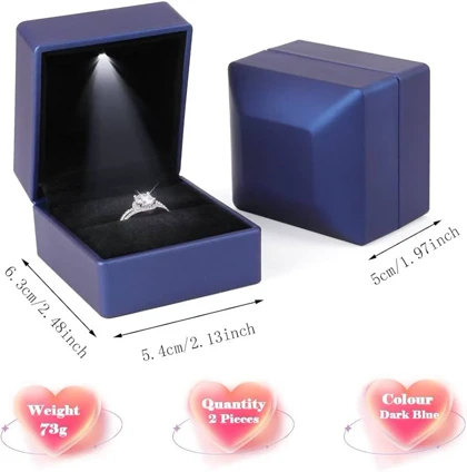جعبه انگشتر چراغدار 💍