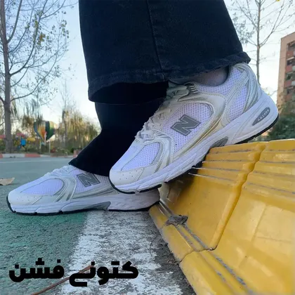 کتانی نیوبالانس 530 سفید طوسی