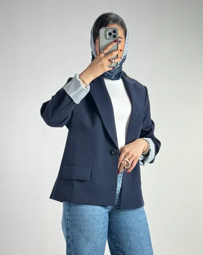 کت جیب پاکتی تک دکمه  کد 100170