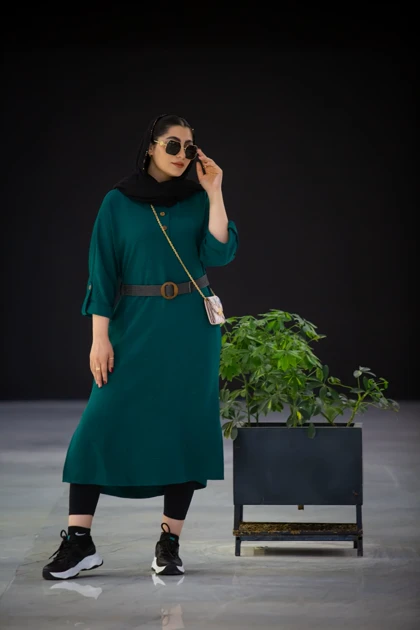 مانتو لوئیز جودون بلند یقه دلبری