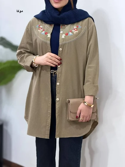 مانتو گلدوزی آیسو ساحل