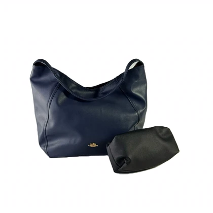 کیف دوشی دخترانه طرح کوچ سرمه ای کد 106