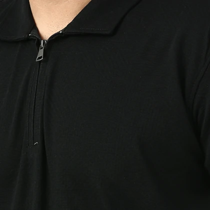 پولوشرت آستین کوتاه نیم زیپ مردانه کاکتوس مدل 251451