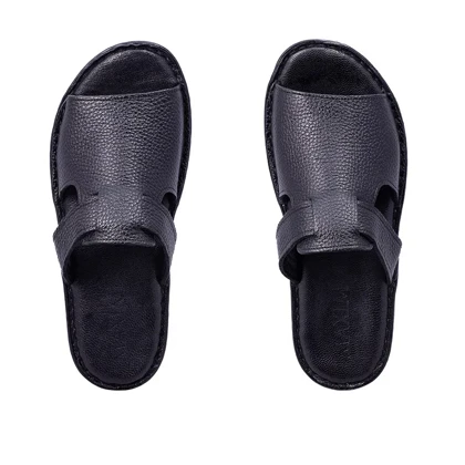 صندل طبی چرم طبیعی ماکسیم مدل کمند blk