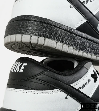 کفش کتانی مردانه و زنانه مشکی سفید NIKE jordan 1