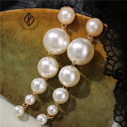 گوشواره آویز مرواریدی
