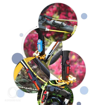 چراغ خطر شارژی عقب کد DC-198