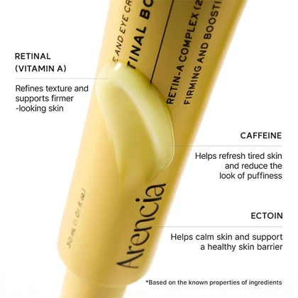 کرم ضدچروک صورت و دور چشم آرنسیا مدل Retinal Booster Shot