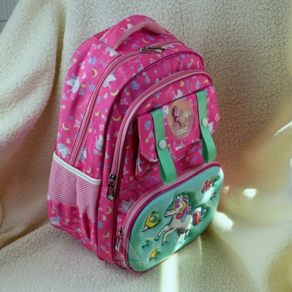 کوله پشتی دخترانه طرح یونیکورن Backpack A31