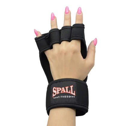 دستکش و محافظ کف دست بدنسازی اسپال مدل 404K1381 مشکی بسته دو عددی