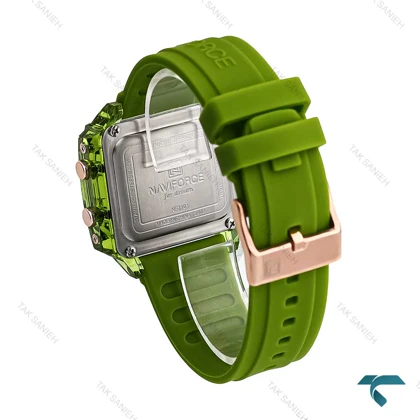 ساعت نیوی فورس NF7101 دخترانه پسرانه سبز NaviForce-6944-L