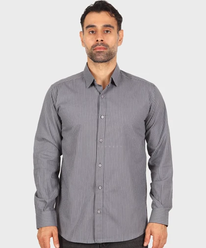 پیراهن مردانه آستین بلند راه راه 0346