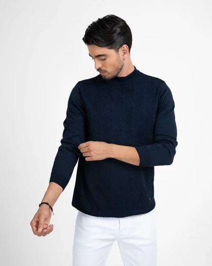 ام کی کالکشن بافت mk-6332-navy-blue