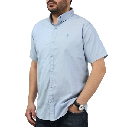 پیراهن آستین کوتاه ساده مردانه مدل 6112971