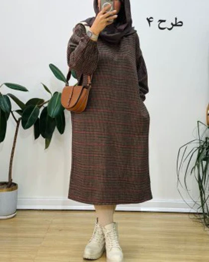 کفتان پشمی چهارخونه دیبا 9