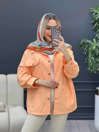 مانتو لینن چهار جیب