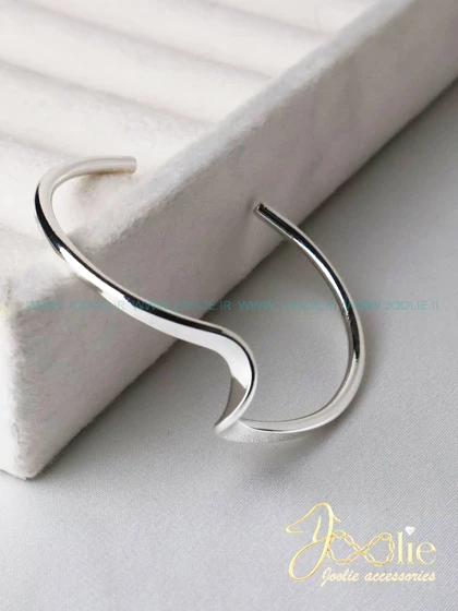 بنگل زنانه طرح موج کد B2127