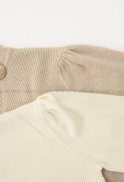 بلوز بافت یقه دکمه نما کد1004717