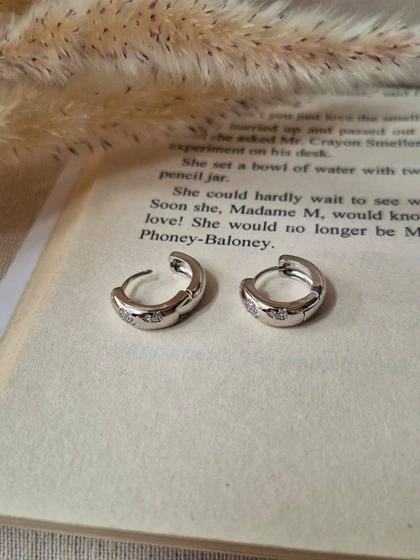 گوشواره حلقه نگین‌دار ژوپینگ M59