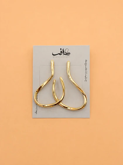 گوشواره دفرمه طلایی