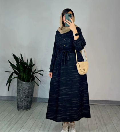 مانتو بلند دریا(به همراه کمربند)