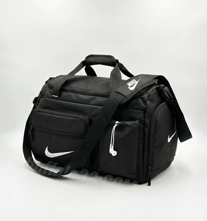 ساک ورزشی نایکی (Nike) 069 مشکی ضد آب و جاکفشی دار (سایز بزرگ)