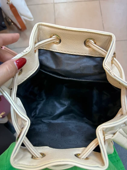 کوله پشتی چرم دخترانه شنل