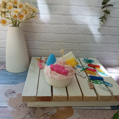 شمع کاپ کیک ترافلی