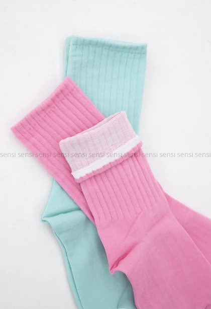 جوراب ساده رنگی ساق‌دار کد1004928