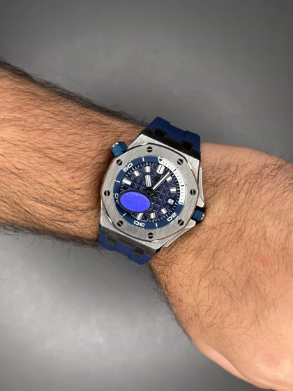 ساعت مچی اودمار پیگه افشور قاب سیلور صفحه سرمه ای Audemars Piguet Offshore