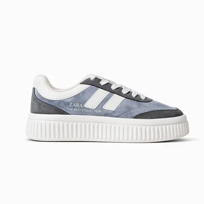 کفش کتانی ونس زارا آبی سفید کد 295024