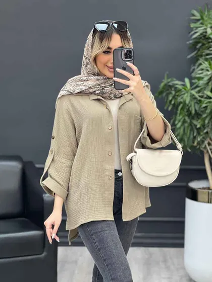 مانتو تک جیب آستین پاگن