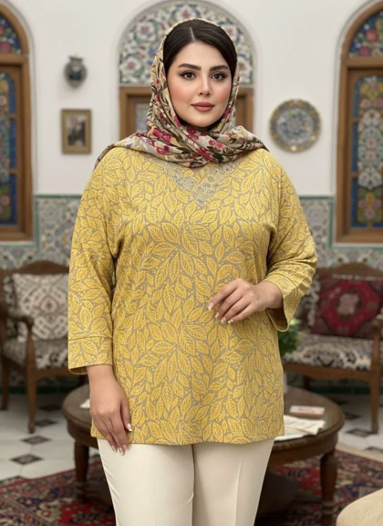 شومیز نگین‌دار کیمانو مدل تابان کد 50277 کد 9243